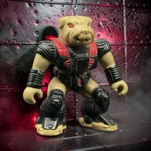 Vintage 1987 Hasbro Bulldog Battle Beasts Action Figure 2.5” A58